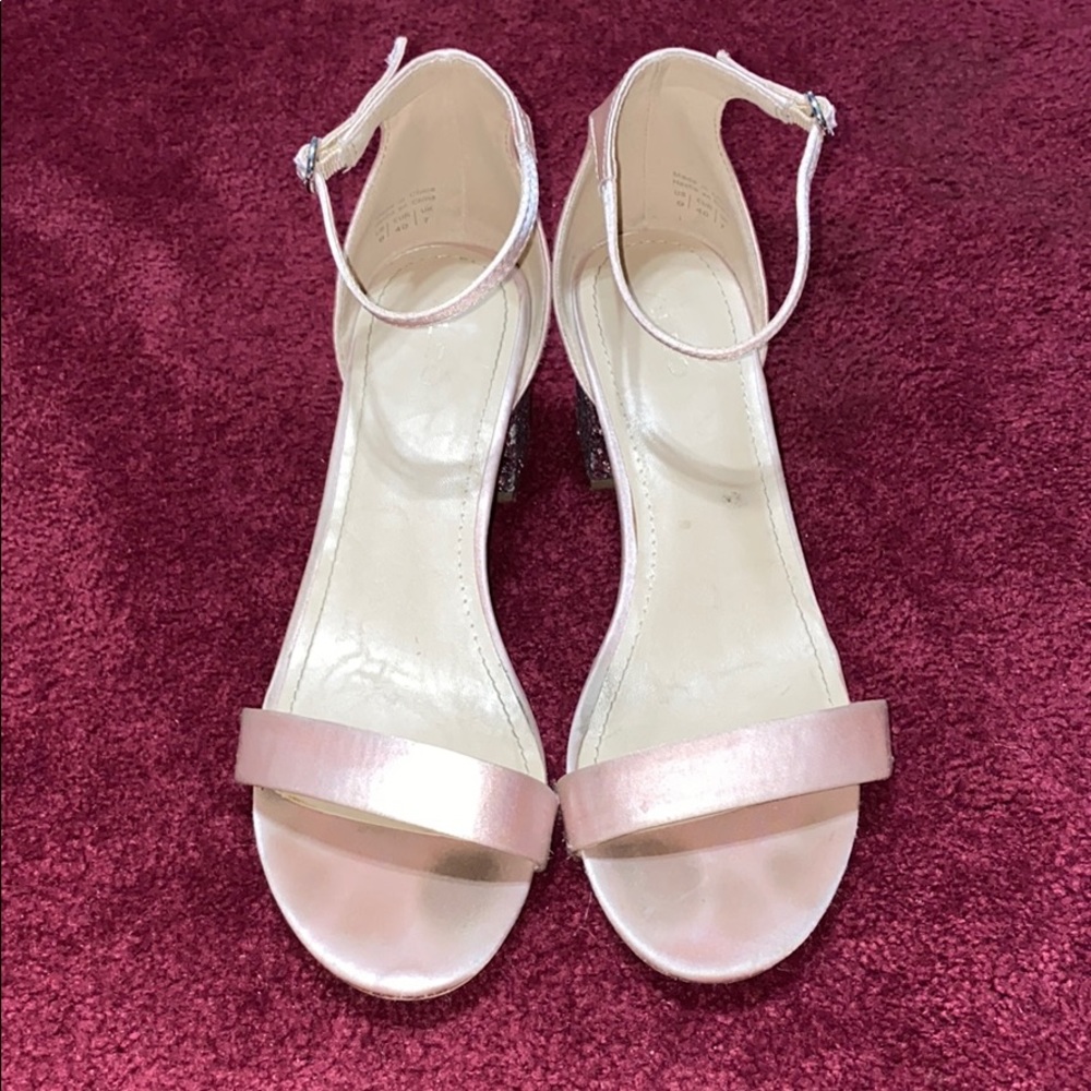 Aldo Pink Glitter Heels